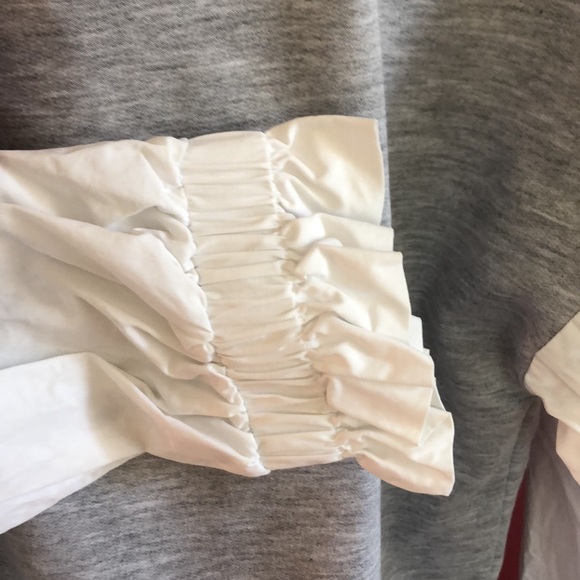 After Market Knit & White Poplin Top (Size S) - Picture 4 of 7